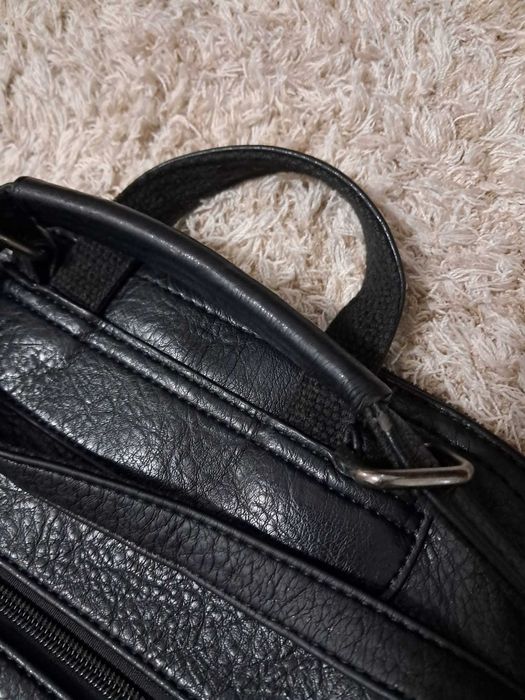 Rucsac ghiozdan piele ecologica negru