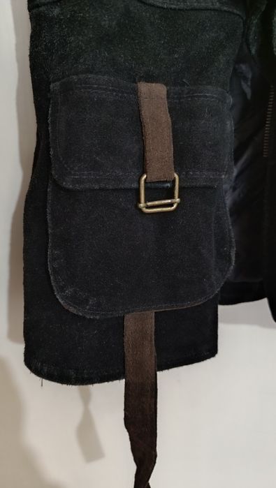 Geaca din piele întoarsă Italy nouă