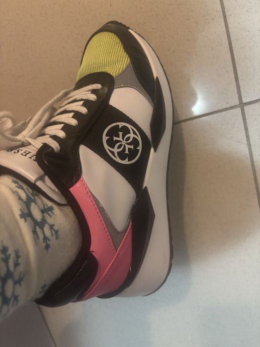 Guess Сникърси Tesha FL5TES ELE12 Черен