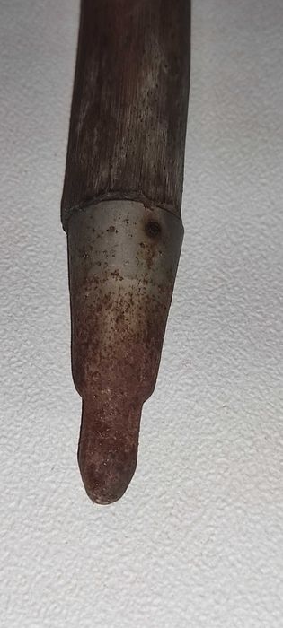 TOIAG lemn tirol cu 14 embleme  exemplar rar lungime 94 cm - 150 ron