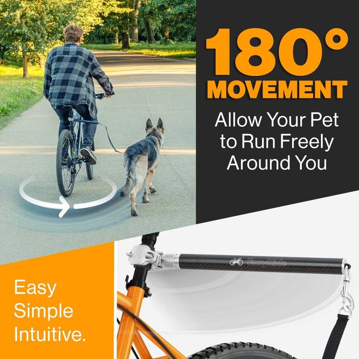 Lesa Bicicleta Profesionala EasyRide MALABI Fibra Carbon Amortizor Socuri Rotire 180 Grade Prindere Rapida Snap Siguranta Maxima Caine Talie Mare Noua