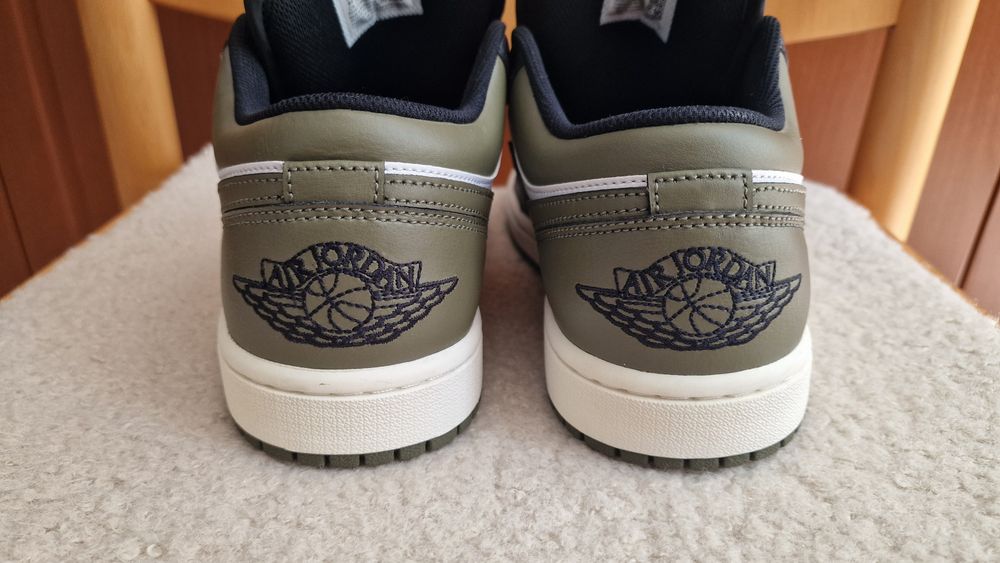 The Nike Air Jordan 1 Low 'Black Toe Medium Olive'