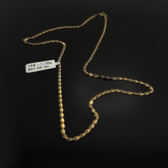 Bijuteria Royal lant din aur 14k 1.73 gr