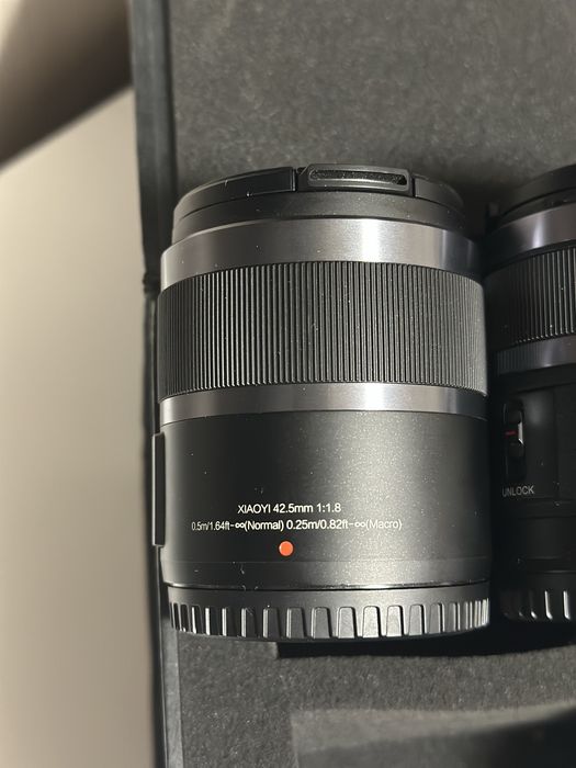 Y1 M1 Mirrorless 4k + 2 обектива M43 ня Panasonic и Olympus