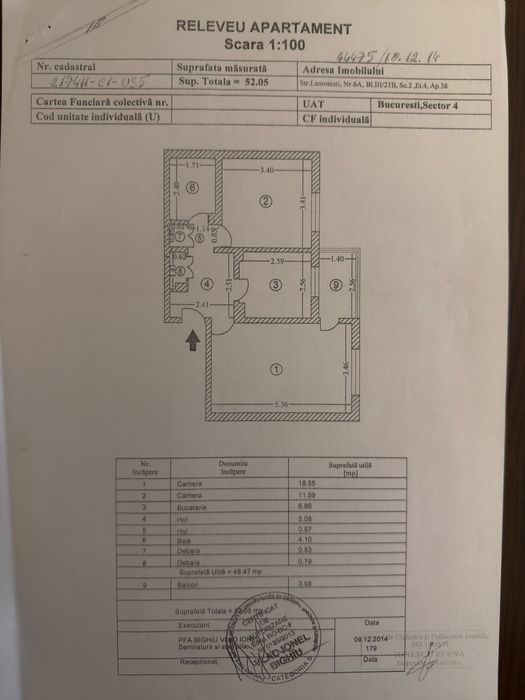 Apartament 2 camere, Brancoveanu, Str Lamotesti 6A