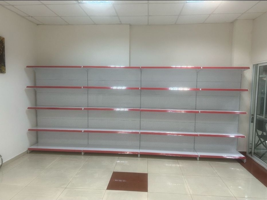Нови стелажи за магазин Търговско оборудване Супермаркет