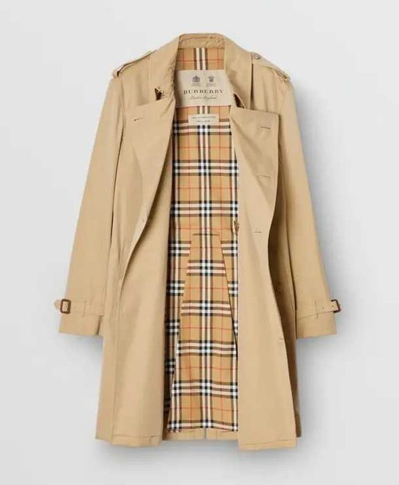 Trenci palton XL de lux Burberry Kensington original bej