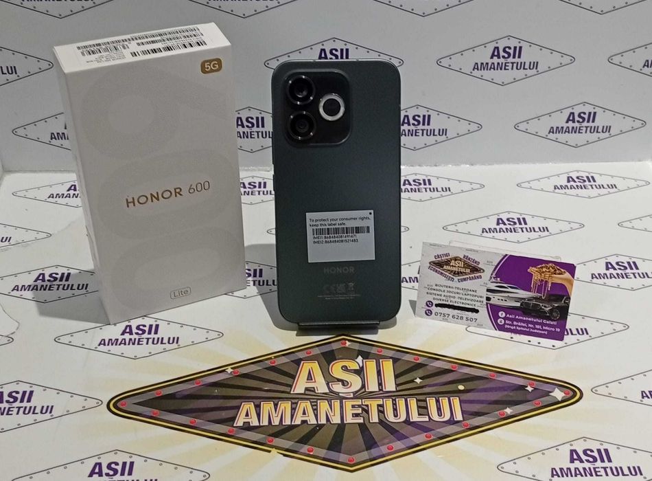 Asii Amanetului-Honor 600 Lite, 256GB, 8GB RAM, NOU