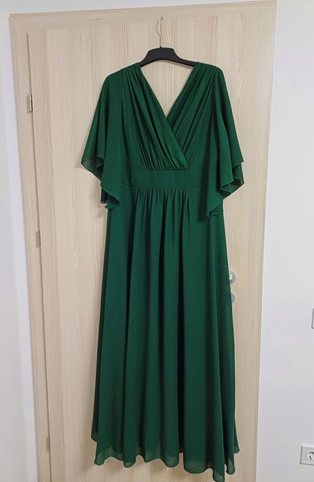 Rochie ocazie elegantă verde smarald