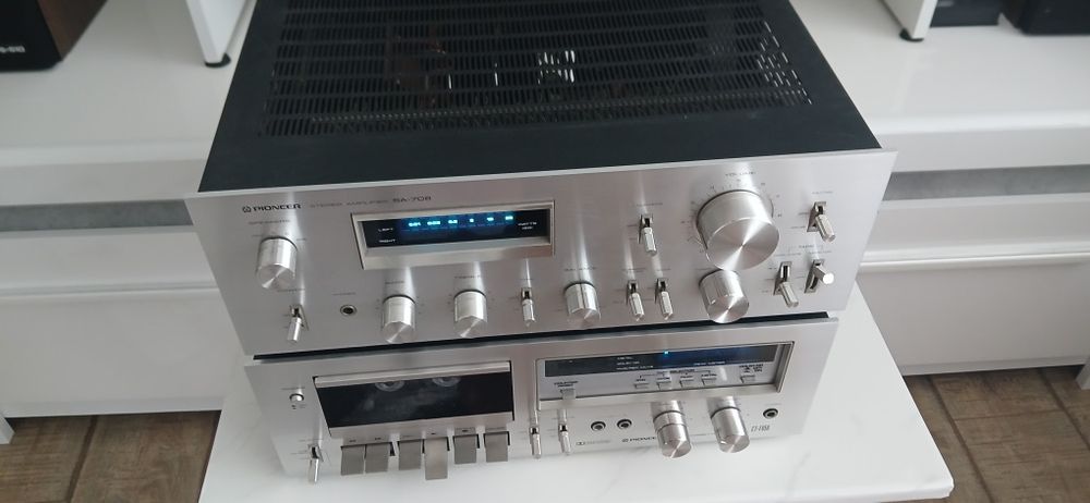 Sistem audio pioneer, boxe,deck,amplificator