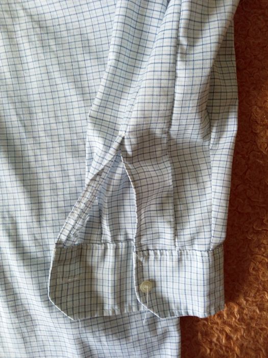 Мъжка риза с дълъг ръкав карирана