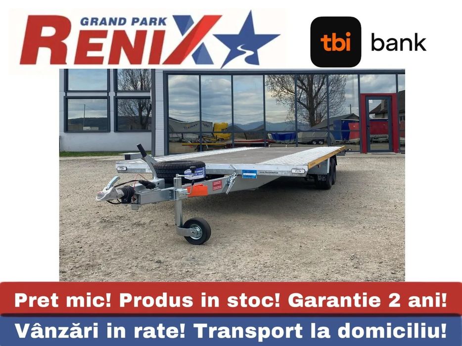 Niewiadow Remorca /Platforma auto Sonda II Basculabila 4.5m/2.1m 3000kg Remorca transport auto