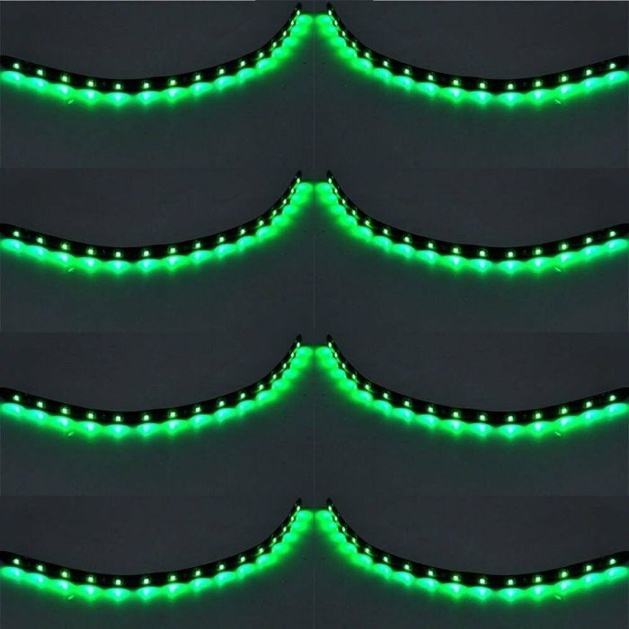 LED лента на 12 V водоустойчива 15 диода зеленa светлина