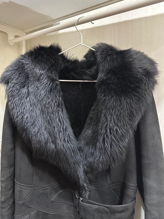 Дубленка натуральная (с башлыком из мех таскан)