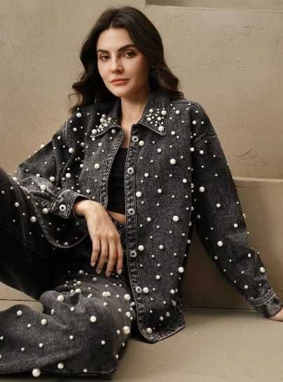 Дамски дънков костюм