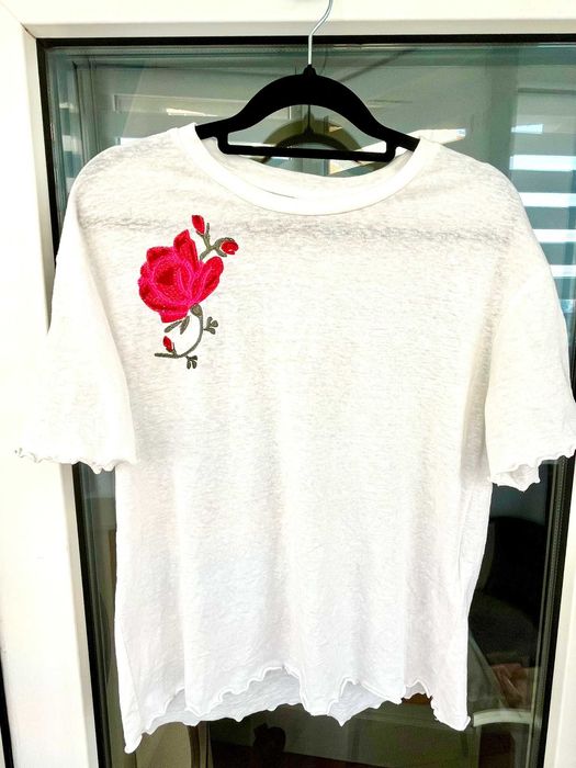 Bluza maneca scurta alba Jacqueline de Yong