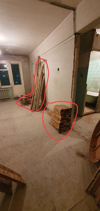 Продам б/у доски с пола на дрова!