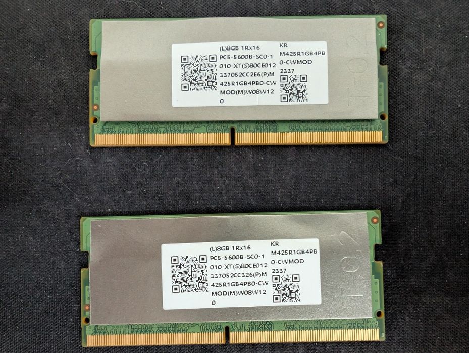 RAM laptop, 16 gb, dual channel, DDR5