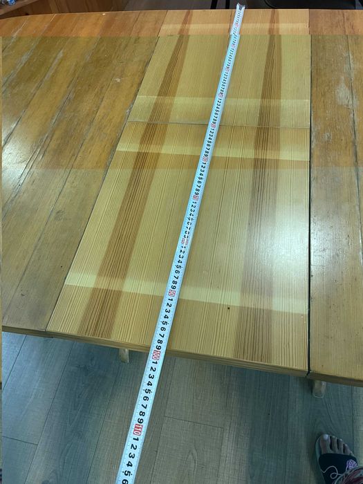 Трапезна маса масив овал разтегателна