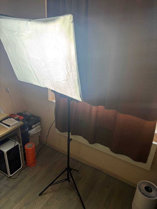 2бр. Светлини Softbox LED, 50х70см, 2м височина, 4 крушки