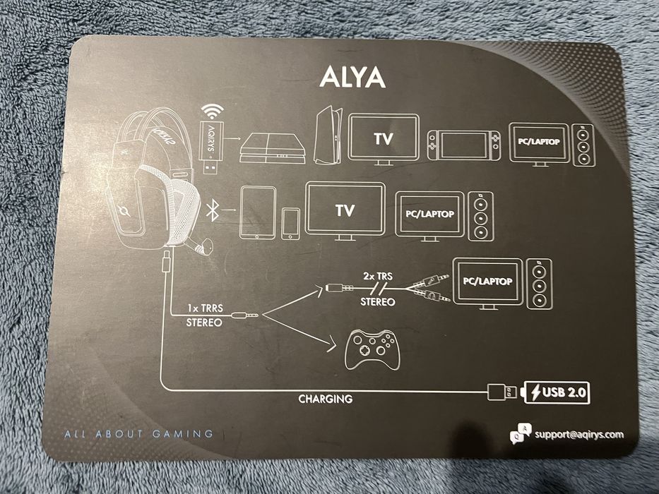 Casti audio AQIRYS ALYA Wireless si bluetooth