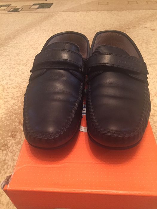 Мокасины кожаные (для сменки в школу)