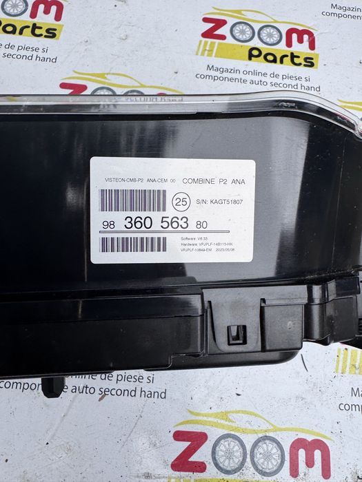 Ceasuri bord panou comenzi clima plafoniera selector schimbator cutie viteze automata Peugeot 208 2008 2020-2026