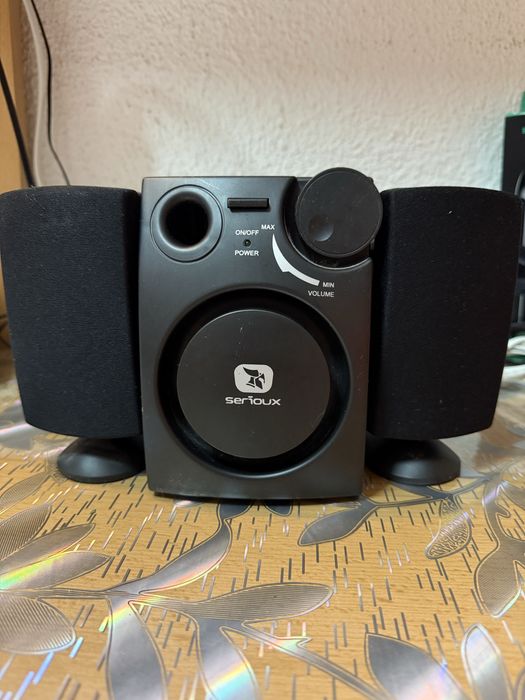 Boxe Serioux 2.1 cu subwoofer – bass puternic | PC / Laptop / TV