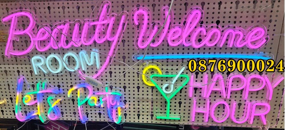 2в1 Светеща LED рекламна Табела 2в1 Отворено Затворено Рекламно табло