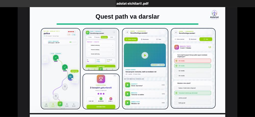 Gamifikatsion startup loyihasi