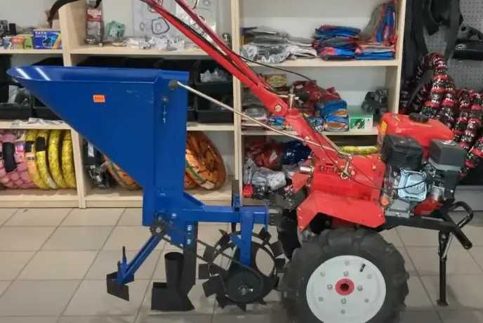 Semanatoare arpagic plantator usturoi ceapa motocultor pe 1 un rand