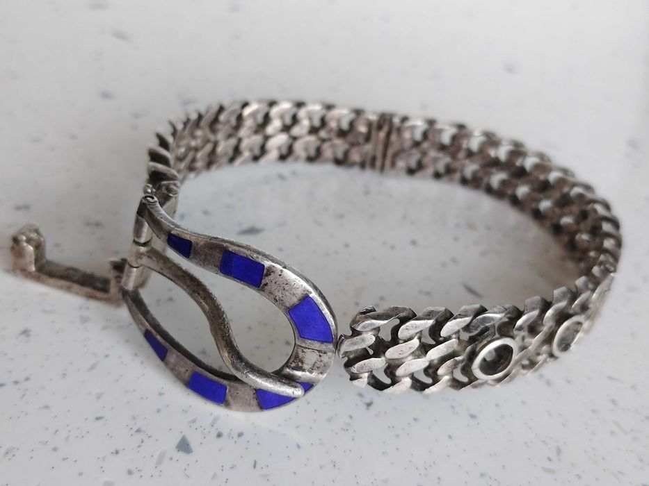 Bratara tip curea  Argint masiv