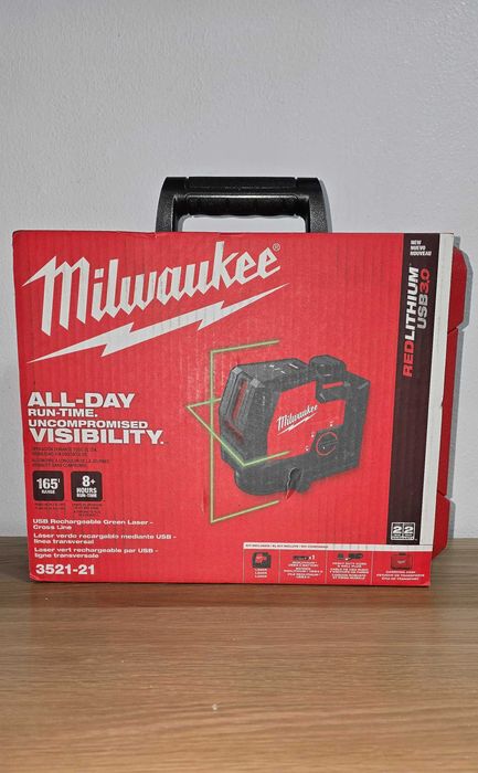 Nivela Laser Milwaukee 3PL-401c,  L4 CLL-301C