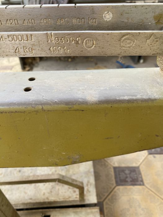 Весы 500кг, в рабочем состоянии.