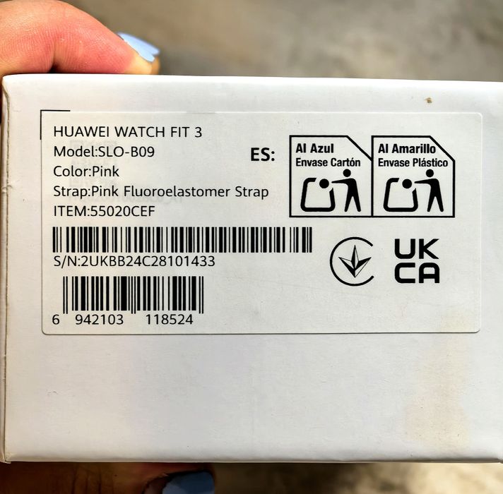 Huawei watch fit 3 pink