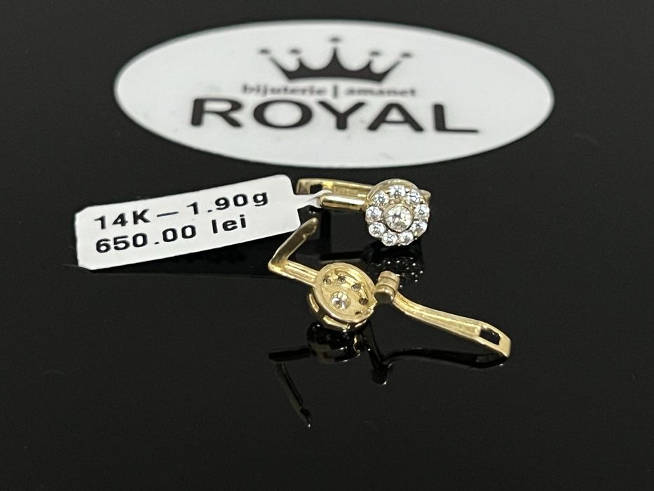 Bijuteria Royal CB : Cercei copil aur 14K 1,90 grame
