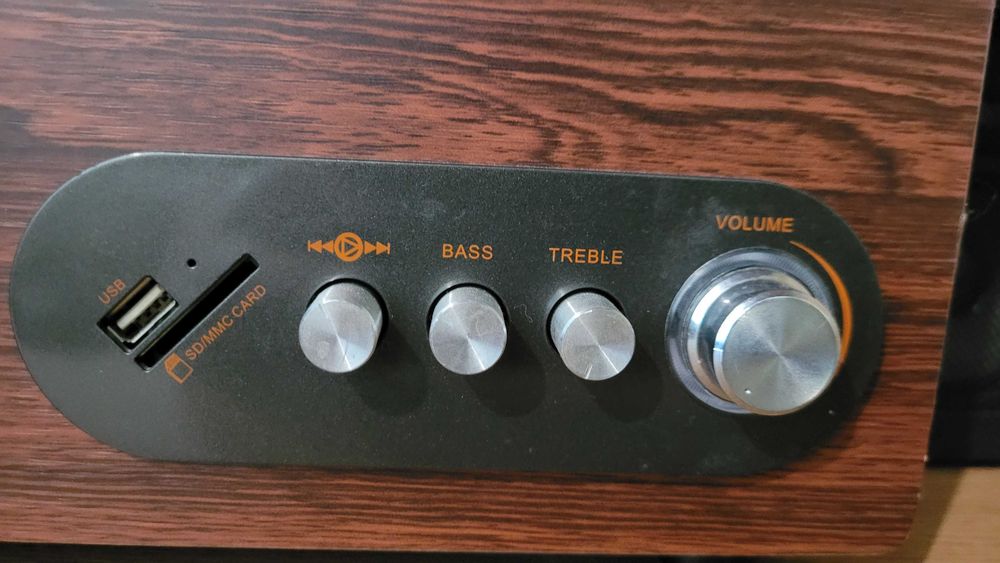 Sistem Audio 2.1 A+ MS31, 40W RMS, Subwoofer Lemn, USB/SD, Reglaj Bass/Treble