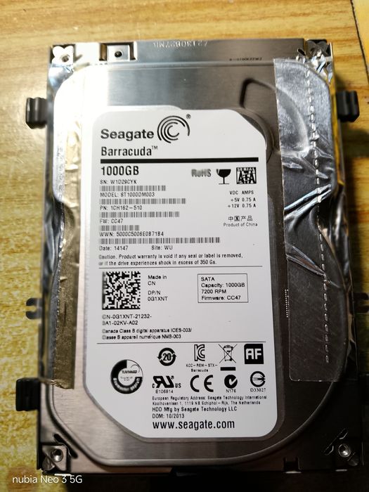 HDD Seagate 1Tb /1000gb