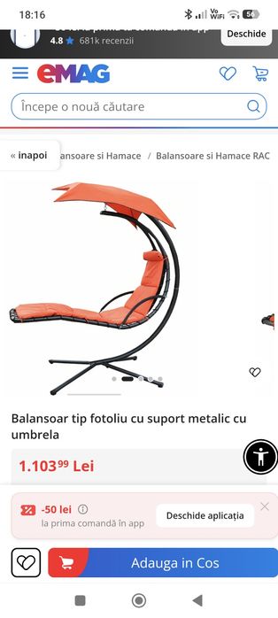 Balansoar grădină