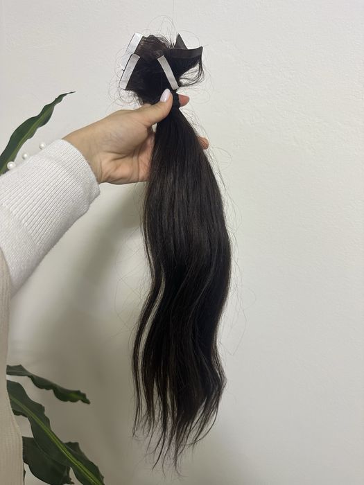 Естествена кестенява коса