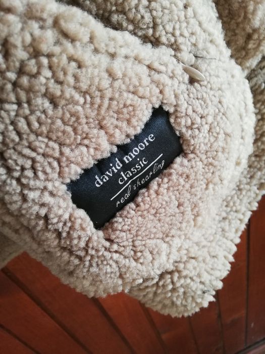 Geaca piele David Moore xl aviator cu blana