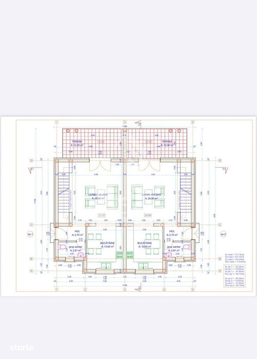 Duplex nou,3 camere 2 bai,Covaci,la cheie