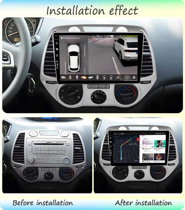 Мултимедия за Hyundai I20 Навигация дисплей плеър Android i20 2DIN GPS