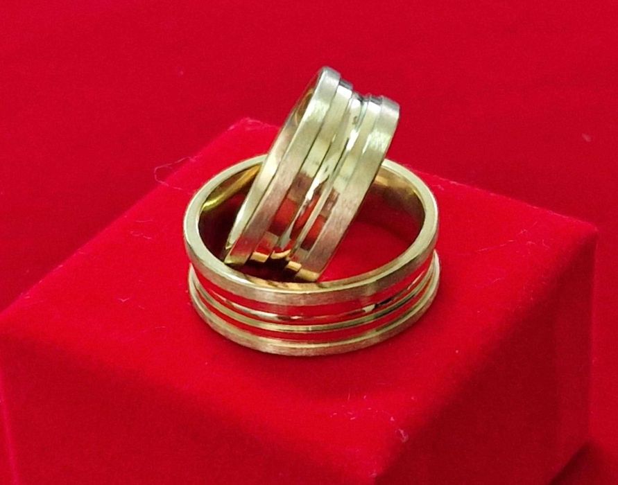 GR93,verighete placate aur 14k, late, deosebite, marimi diverse