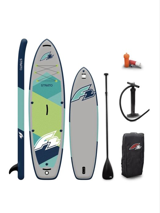 Placa SUP -board surf F2 STRATO 12,5 Green (2026) 381 x 84 x 15 cm
