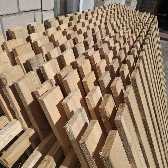 Штакетник из бруса и  доски 10см. 1.2м×3м- 10000тн.
