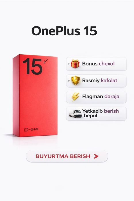 One plus 15  chegirma narxlarda