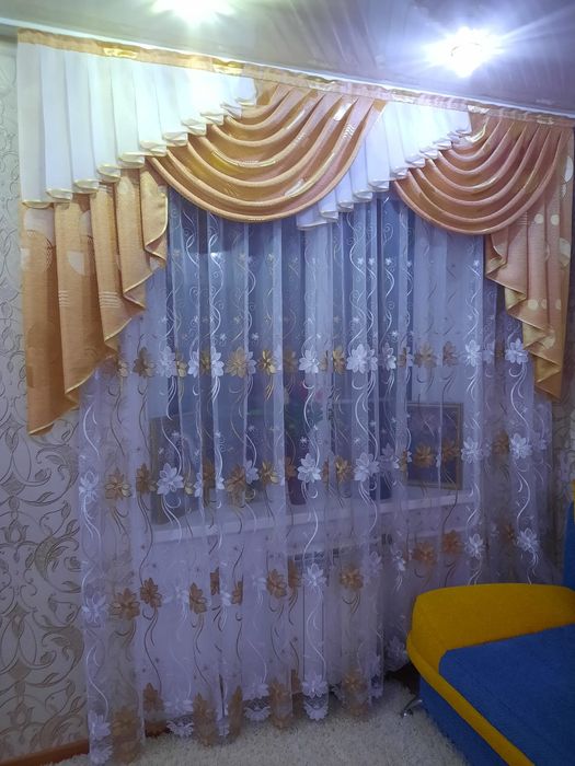 Тюль с ламбрикеном