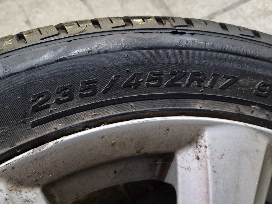 2 БР. Гуми MILESTONE с джанти ФИАТ 4X100 / 235/45/ ZR17 / 0915