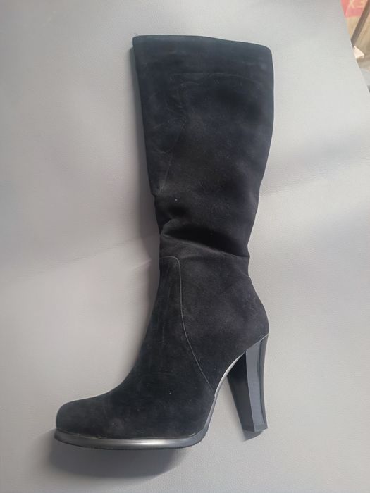 Сапоги замшевые  зимние